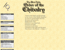 Tablet Screenshot of chivalry.midrealm.org